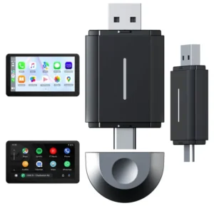 DRIVOX RC20 Adaptador inalámbrico 2 en 1, convierte el CarPlay/Android cableado de fábrica en inalámbrico, compatible con todos los coches a partir de 2016